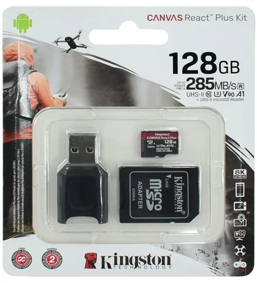 Карта памяти 128GB Kingston microSDXC MLPMR2/128GB