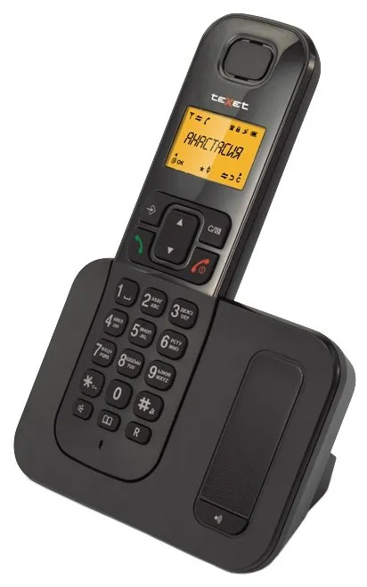 Телефон беспроводной Texet TX-D6605А черный
