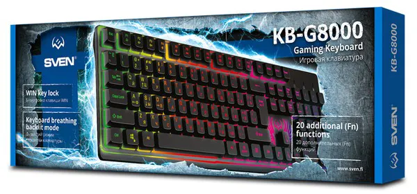Клавиатура SVEN KB-G8000 Чёрная SV-019907