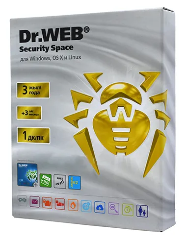 Антивирус Dr.Web Security Space Gold подписка на 3 года на 1 ПК