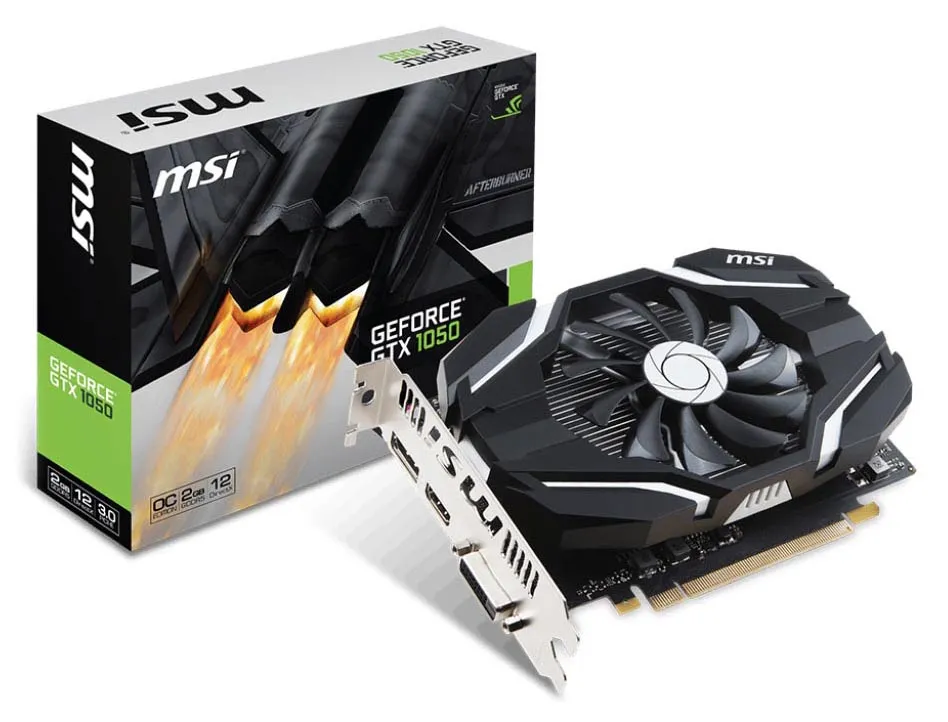 Видеокарта 2Gb MSI GTX 1050 OC Compact