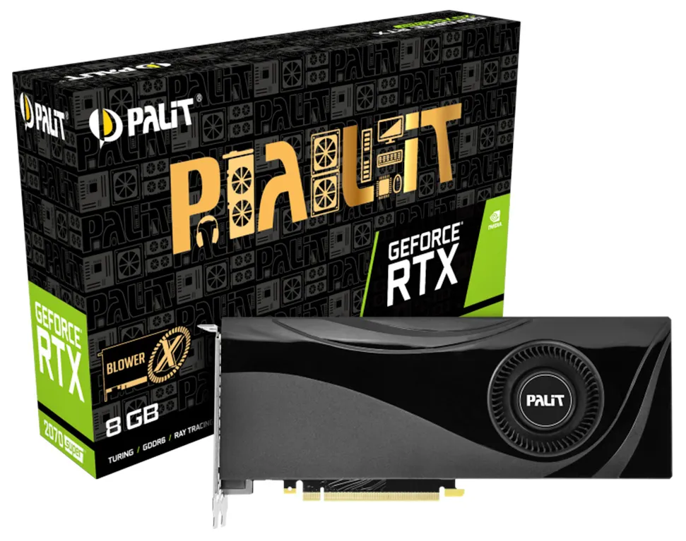 Видеокарта 8Gb PALIT RTX2070 SUPER X 8G NE6207S019P2-180F