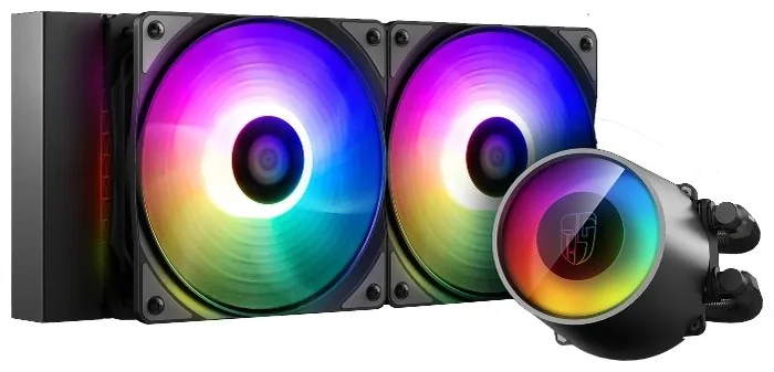 Водяное охлаждение Deepcool CASTLE 240 RGB V2 DP-GS-H12AR-CSL240V2 Чёрный