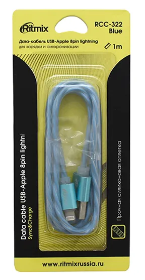 Кабель Apple Ritmix RCC-322 Blue