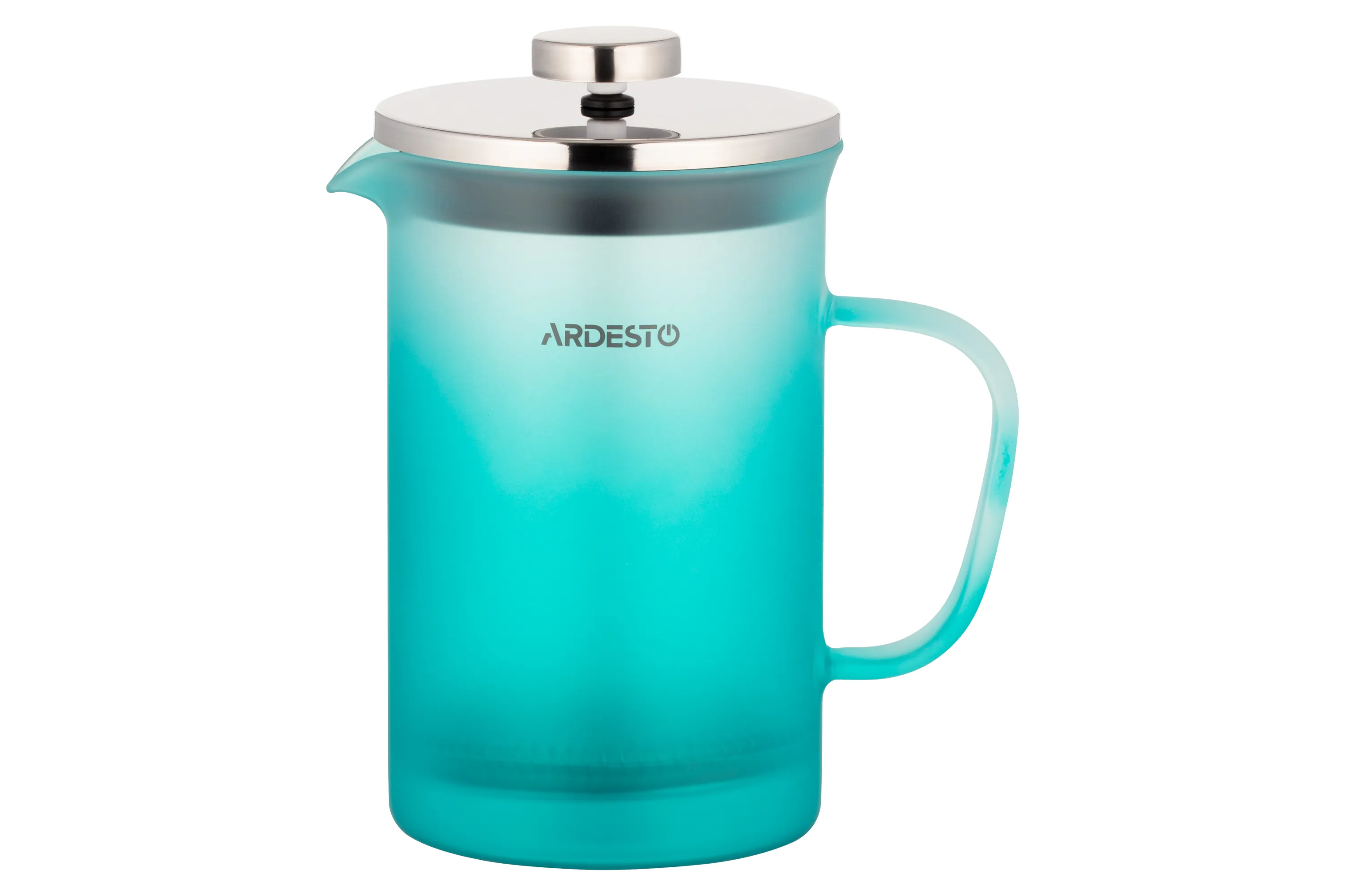 Френч-пресс Ardesto Fresh, 800 мл, голубой тифани, матовый, пластик, стекло AR1108BFM