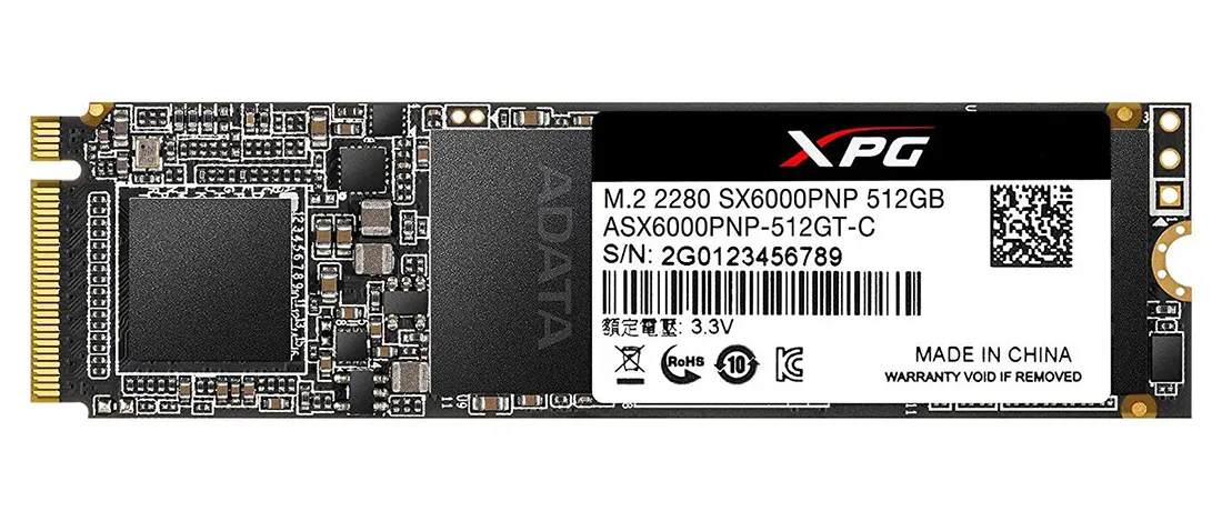 SSD накопитель 512 GB ADATA SX6000 Pro ASX6000PNP-512GT-C M.2 PCIe