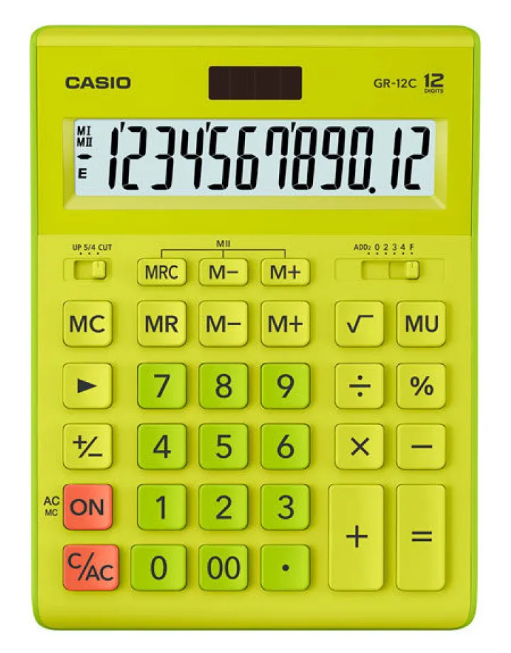 Калькулятор настольный CASIO GR-12C-GN-W-EP