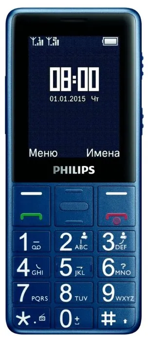 Мобильный телефон Philips E311 синий