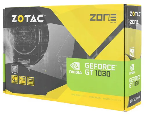 Видеокарта 2 GB Zotac GT 1030 ZONE Edition ZT-P10300B-20L