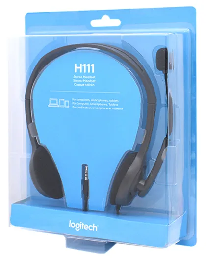 Гарнитура Logitech H111 grey