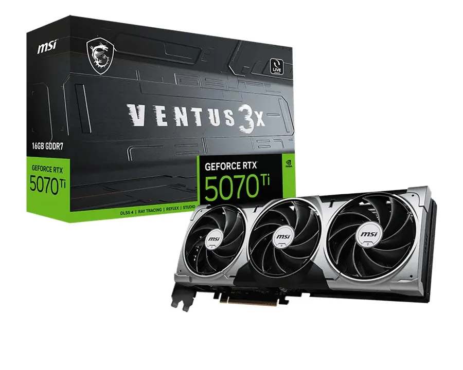 Видеокарта MSI GeForce RTX 5070 Ti 16G VENTUS 3X G507T-16V3