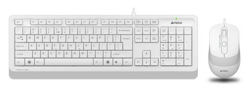 Клавиатура+мышь A4tech Fstyler F1010 WHITE