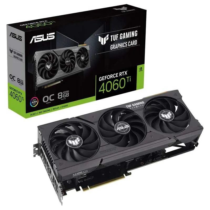 Видеокарта 8Gb ASUS TUF RTX 4060 Ti OC TUF-RTX4060TI-O8G-GAMING