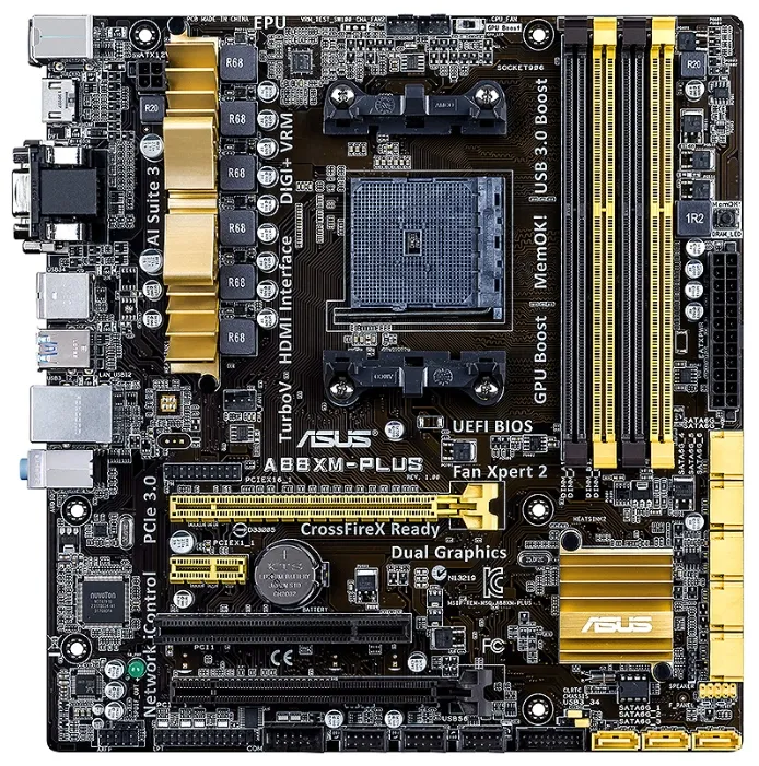 Материнская плата MB AMD A88X ASUS A88XM-Plus