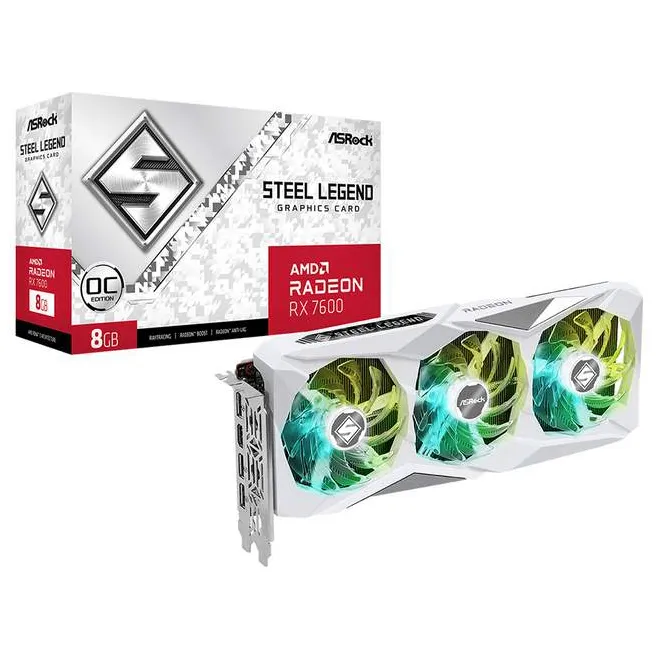Видеокарта 8Gb ASRock RX7600 SL 8GO