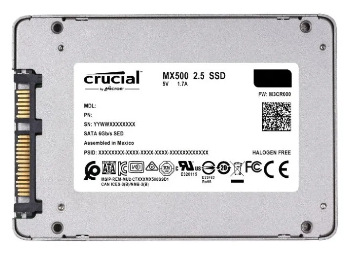 SSD накопитель 1000Gb Crucial MX500 CT1000MX500SSD1