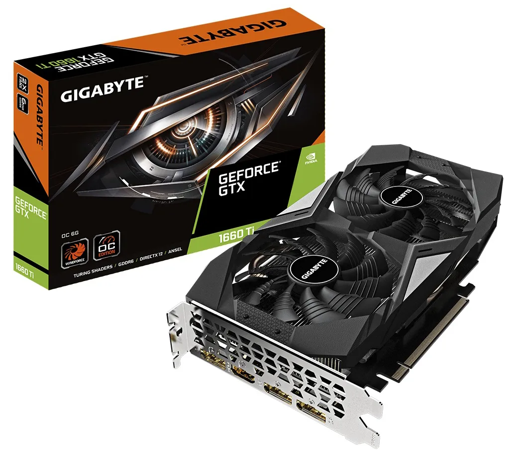 Видеокарта 6GB Gigabyte GTX 1660Ti GV-N166TOC-6GD