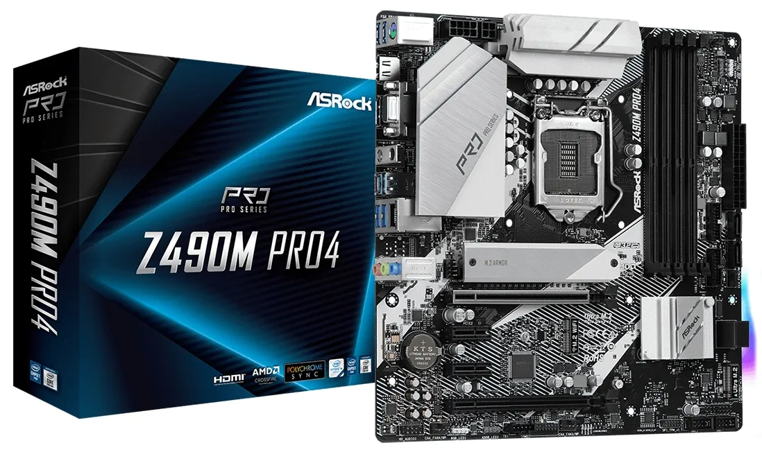 Материнская плата ASRock Z490M PRO4