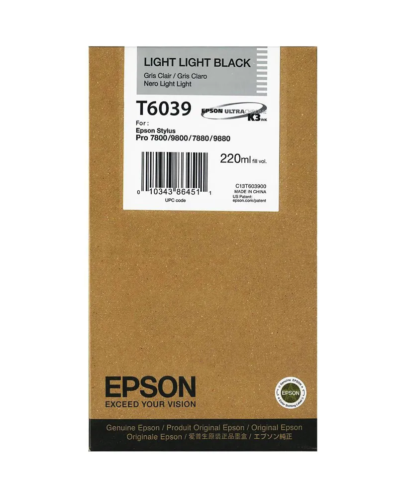 Картридж Epson C13T603900 серый