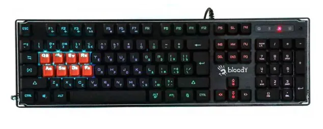 Клавиатура игровая Bloody B3370R USB