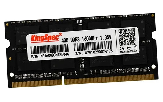 Оперативная память для ноутбука 4 GB KingSpec DDR3 1600MHz