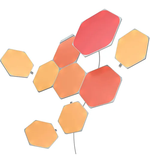Smart lighting Starter kit Nanoleaf Shapes, Hexagon, (NL42-0002HX-9PK), White, 9 Pack