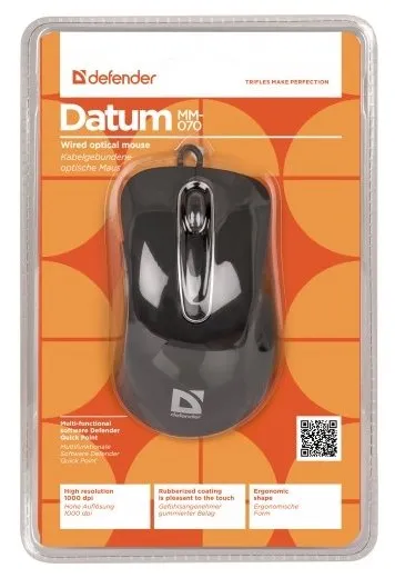 Компьютерная мышь Defender Datum MM-070 Чёрный