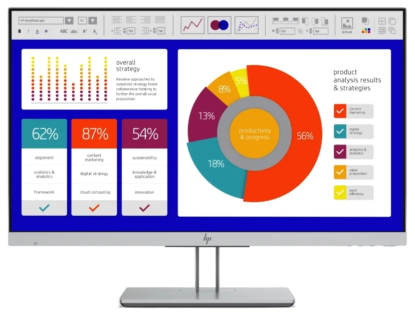Монитор 23.8" HP Europe EliteDisplay E243p 5FT13AA