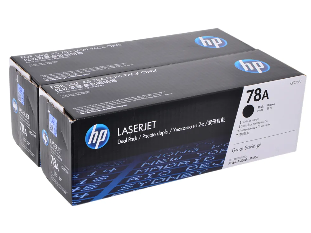 Картридж HP CE278AF 78A Dual Black