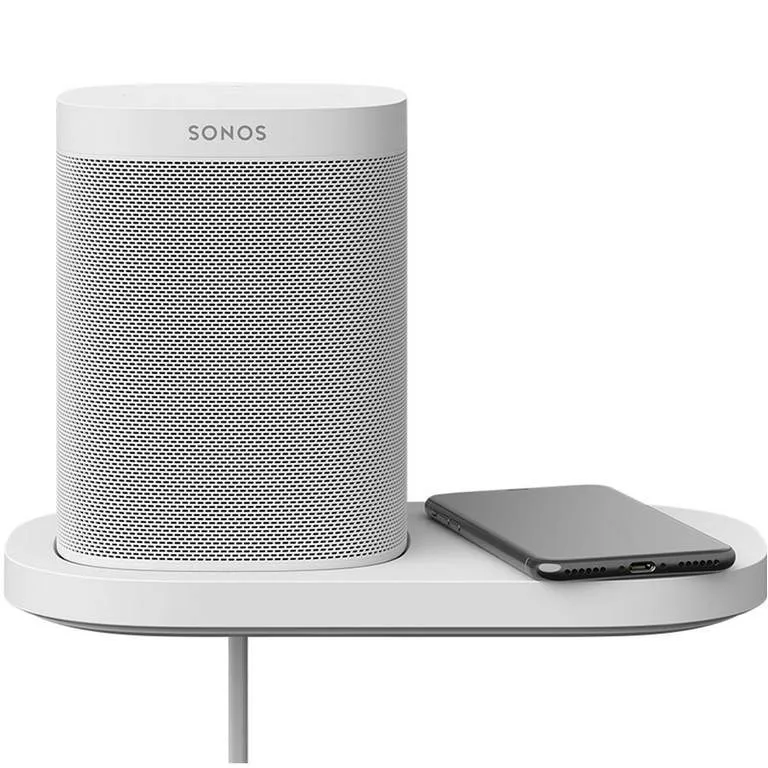 Портативная колонка Sonos One White+Подставка для колонок Sonos Shelf For One (SL) White