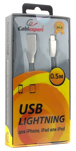 Кабель Apple Cablexpert CC-G-APUSB01Bk-0.5M
