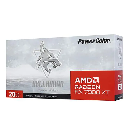 Видеокарта 20 GB PowerColor Hellhound RX 7900 XT 20G-L/OC/WHITE