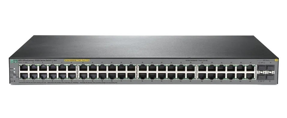Коммутатор HP Enterprise/1920S 48G 4SFP PPoE+ 370W