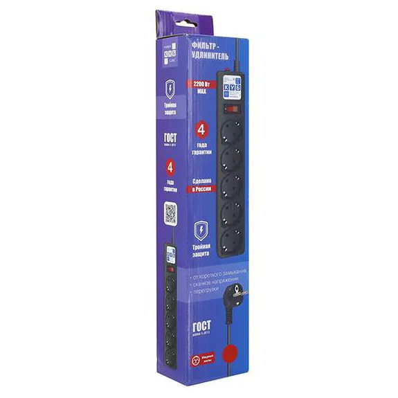 Сетевой фильтр Power Cube SPG5-C3 Black