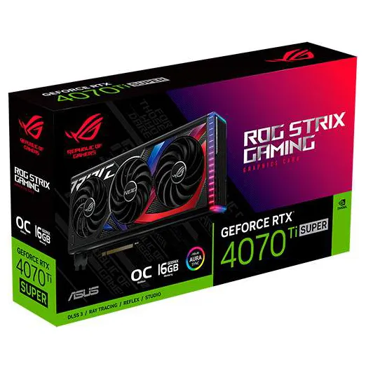 Видеокарта 16 GB ASUS ROG STRIX RTX 4070 Ti SUPER GAMING OC