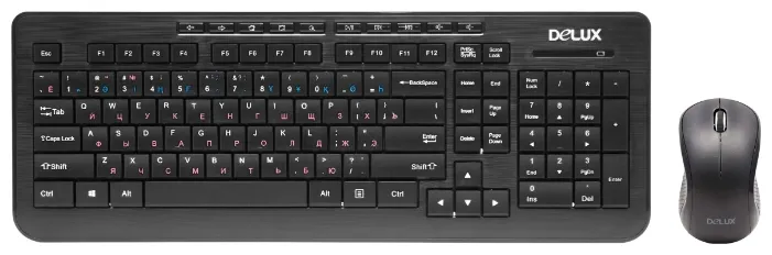 Клавиатура + Мышь USB Delux DLD-3191OGB