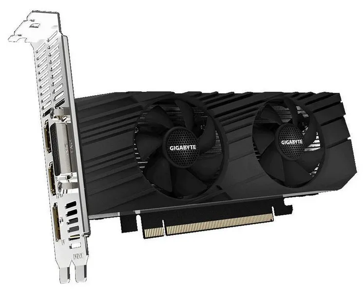 Видеокарта 4 GB Gigabyte GTX 1650 D6 OC LP GV-N1656OC-4GL