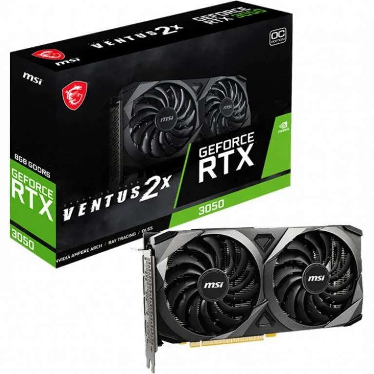Видеокарта 8GB MSI RTX 3050 VENTUS 2X OC