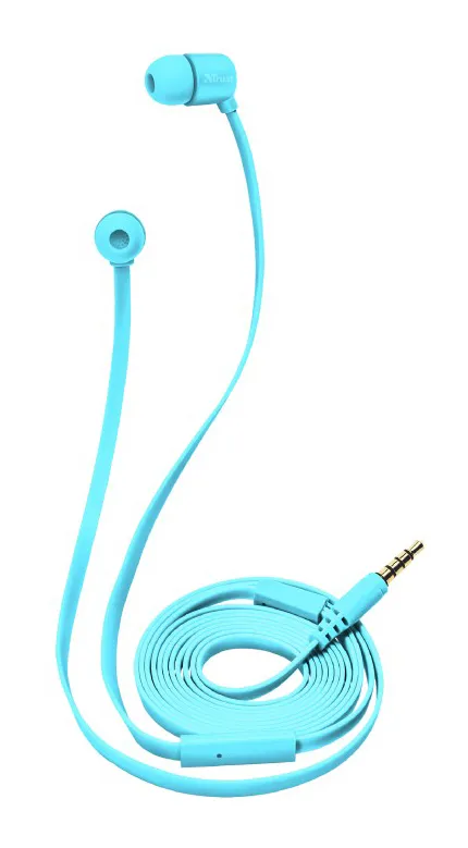 Наушники Trust Duga In-Ear Синий-неон