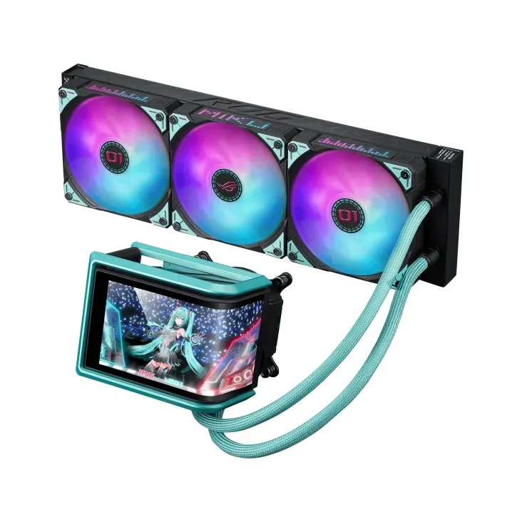 Водяное охлаждение ASUS ROG RYUO IV 360 ARGB MIKU Black