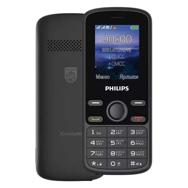 Мобильный телефон Philips Xenium E111 черный