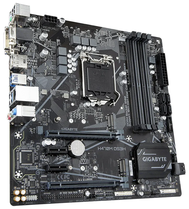 Материнская плата Gigabyte H470M DS3H