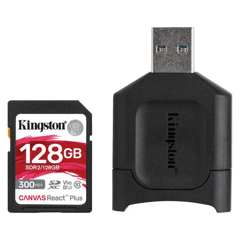 Карта памяти SD 256GB Kingston Canvas React Plus SDR2/256GB