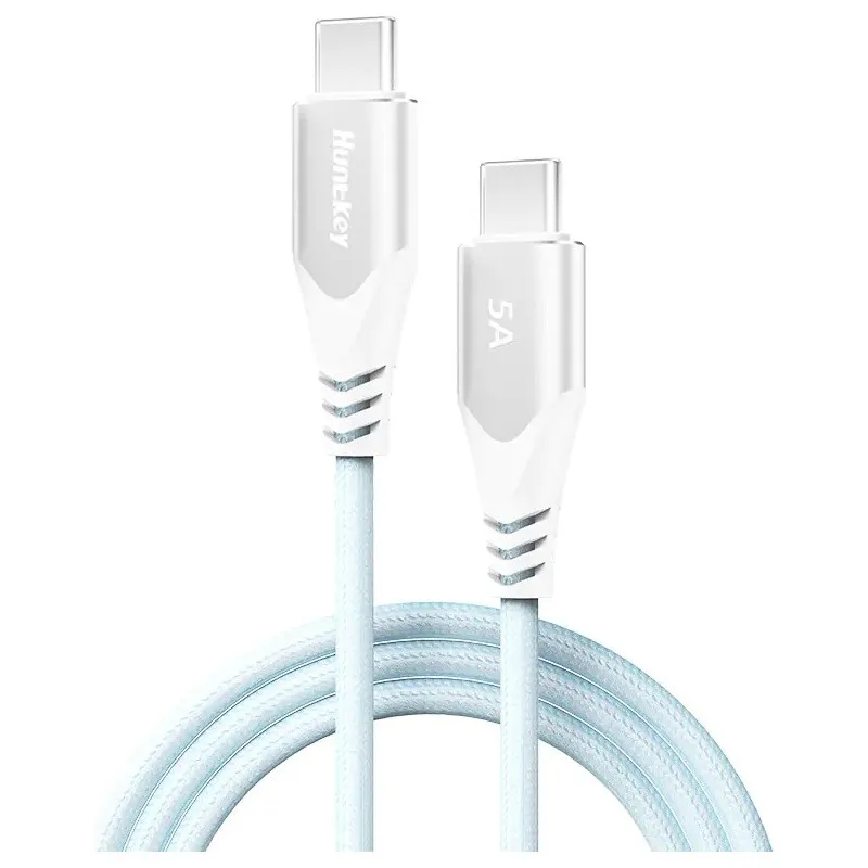 Кабель зарядки Huntkey HKCCC501502 USB-C to USB-C 1.5M 100W DC 4.5V-20V/5A