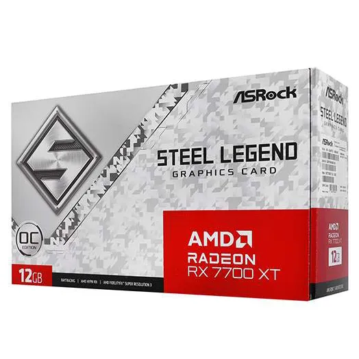 Видеокарта 12 GB ASRock RX 7700 XT Steel Legend
