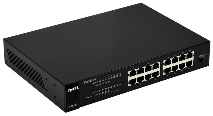 Коммутатор Zyxel ES1100-16P-EU0102F