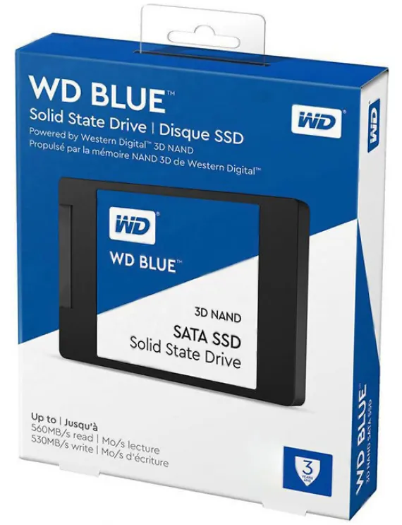 SSD накопитель WD Blue 3D NAND WDS200T2B0A 2ТБ