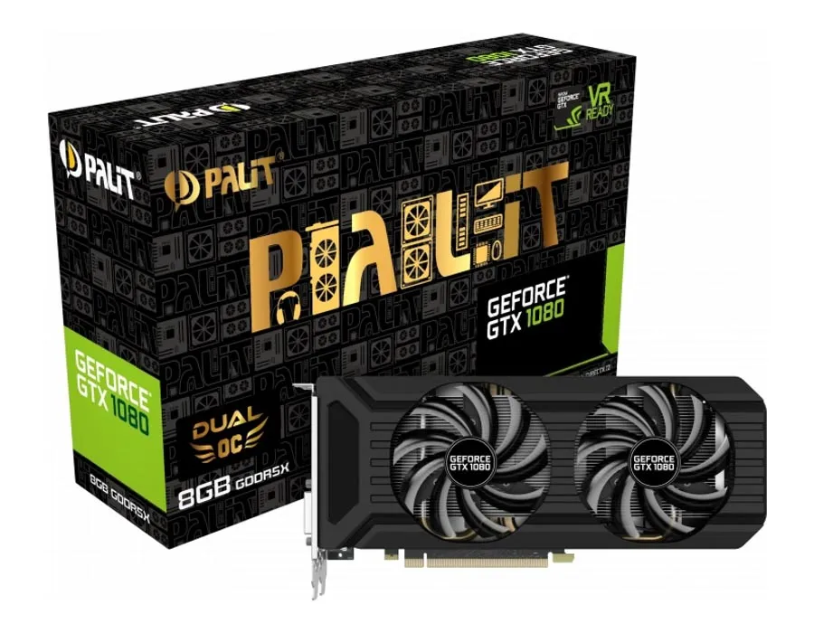 Видеокарта PALIT GTX1080 DUAL OC NEB1080U15P2-1045D 8Gb