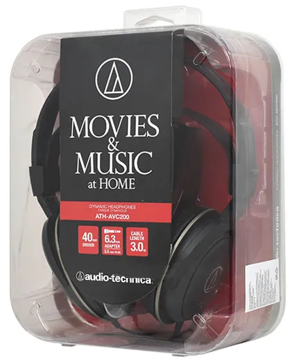 Наушники Audio-Technica ATH-AVC200 black