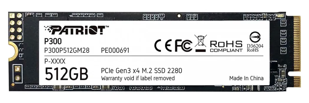 SSD накопитель 512 GB Patriot P300 P300P512GM28